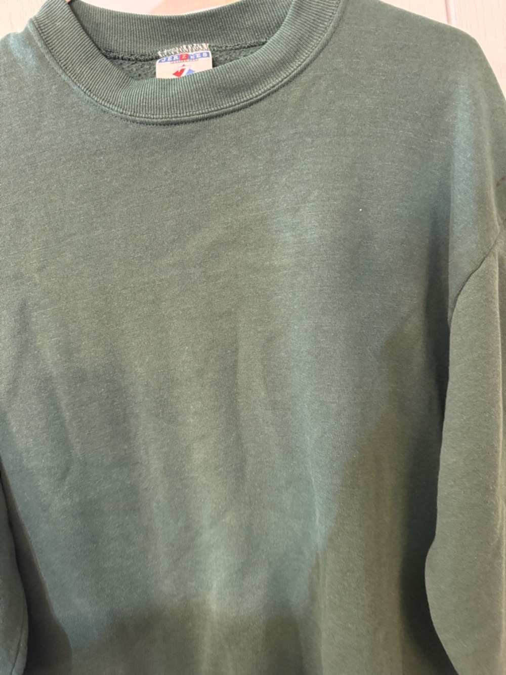 Vintage Jerzees Crewneck Sweater - Dark Green - Picture 2 of 5